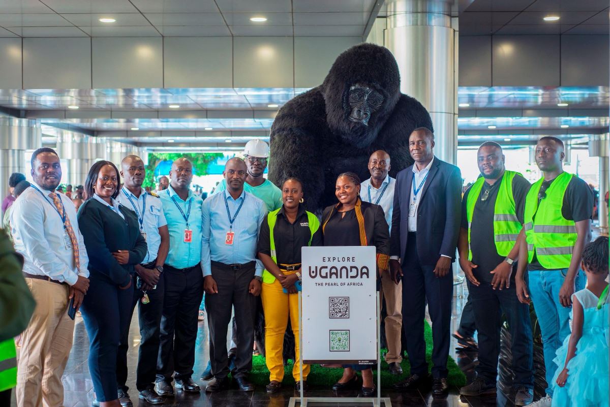 UTB Unveils Majestic Gorilla Sculptures at Entebbe International Airport